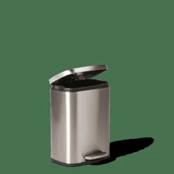 Poubelles De Cuisine|Poubelles^CASA ADELE Poubelle à Pédale 12l Argent
