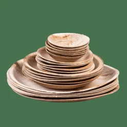 Assiettes^CASA ARECA LEAF Bols Set De 6 Naturel