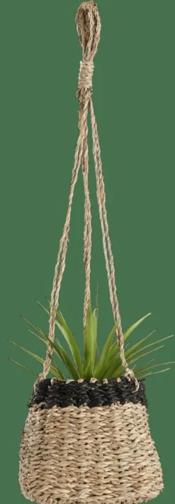 Porte-Plantes À Suspendre^CASA BAKU Pot à Suspendre Noir, Naturel