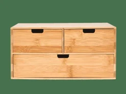 Accessoires Bureau^CASA BAMBOO Armoire De Rangement 3 Tiroirs Naturel