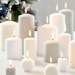 Bougies^CASA BOLA Bougie Boule Ivoire