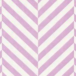 Serviettes^CASA CHEVRON Set De 20 Serviettes Mauve