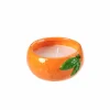 Bougies De Jardin^CASA CITRONELLA Plat En Terre Cuite Orange