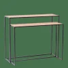 Consoles^CASA COMBO Table Murale Set De 2 Naturel