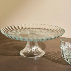 Plats À Servir^CASA DAHLITA Plat à Gâteau Transparent