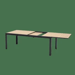 Tables De Jardin^CASA ETHAN Table Extensible Noir, Naturel