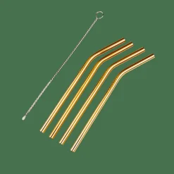 Cocktail Accessoires^CASA FANCY Pailles à Cocktail Avec Brosse Doré