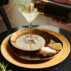 Cocktail Accessoires^CASA FANCY Pailles Avec Brosse Doré