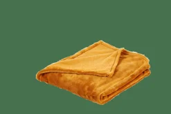 Plaids^CASA FLANELLA Plaid Jaune Foncé