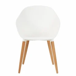 Chaises De Salle À Manger|Chaises De Jardin^CASA FRIDA / FRAY Set De 4 Pieds Blanc Blanc