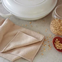 Torchons^CASA GLASS Essuie-verre Kaki