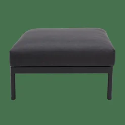 Salon De Jardin^CASA HANNA Lounge Teck Repose-pied Noir, Naturel