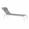Chaises Longues^CASA HUGO Chaise Longue Set De 2 Blanc / Gris
