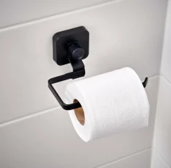 Accessoires Wc^CASA INDUSTRIA Porte-rouleau WC Avec Ventouse Noir