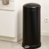 Poubelles De Cuisine^CASA INDUSTRIA Poubelle à Pédale 27 L Noir