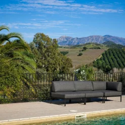 Salon De Jardin^CASA JUMBO Fauteuil De Coin Noir