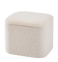 Poufs De Rangement^CASA LIAM Avec Rangement Blanc