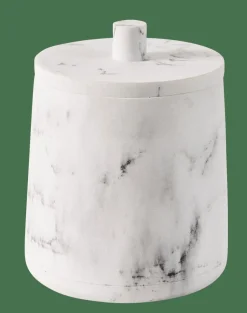 Accessoires Lavabo^CASA LUNA Boîte à Coton Avec Couvercle Blanc