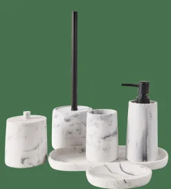 Accessoires Wc^CASA LUNA Brosse WC Avec Support Noir, Blanc