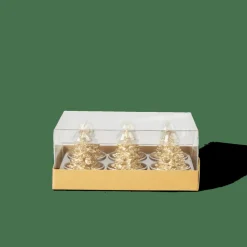 Bougies^CASA MINNY Bougies Chauffe-plat Doré