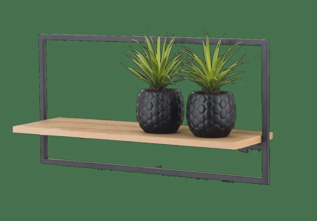 Étagères Murales^CASA MIX&MATCH Étagère à Suspendre Noir, Naturel