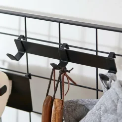 Decoration Murale^CASA MODULAR Portemanteau Avec 3 Crochets Noir