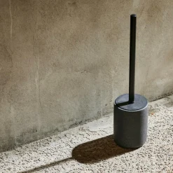 Accessoires Wc^CASA MOON Brosse WC Avec Support Noir, Gris Foncé
