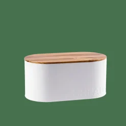 Boites A Lunch|Boîtes Métalliques^CASA NAGINI Boîte à Pain Blanc, Naturel