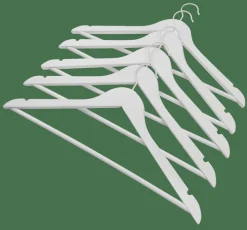 Cintres^CASA NEW WOOD Cintres Set De 5 Blanc