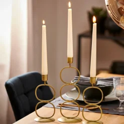 Bougeoirs^CASA OVAL Bougeoir Doré