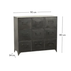 Commodes^CASA PHARMA Meuble De Pharmacie Noir