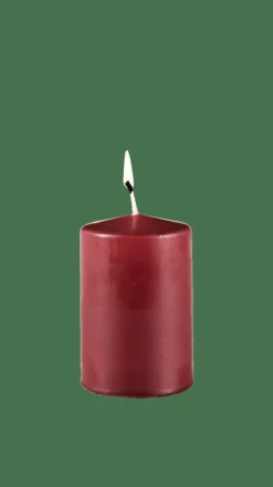Bougies^CASA PURE Bougie Cylindrique Rouge Foncé