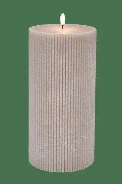 Bougies^CASA RUSTIC Rib Bougie Gris