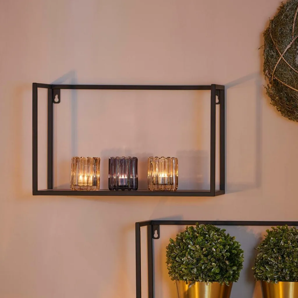 Étagères Murales^CASA SHORP Étagère à Suspendre Noir