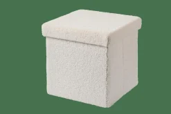 Kids|Poufs De Rangement^CASA STOR Pouf Pliable Avec Rangement Blanc