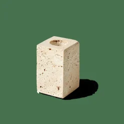 Bougeoirs^CASA TRAVERTIN Bougeoir Naturel