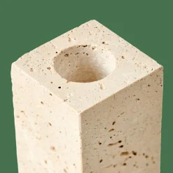 Bougeoirs^CASA TRAVERTIN Bougeoir Naturel