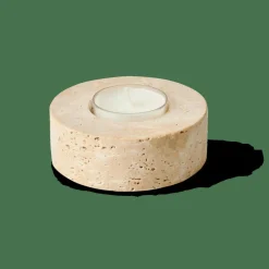 Porte-Bougies^CASA TRAVERTIN Support Bougie Chauffe-plat Naturel