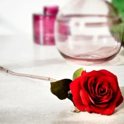 Branches Artificielles^CASA VELVET Fleur Artificielle Rouge