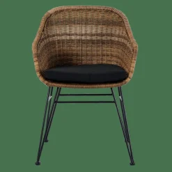 Chaises De Salle À Manger|Chaises De Jardin^CASA VIENNA Chaise De Salle à Manger Noir, Naturel