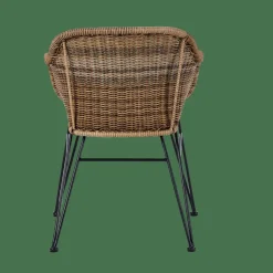 Chaises De Salle À Manger|Chaises De Jardin^CASA VIENNA Chaise De Salle à Manger Noir, Naturel