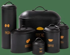 Boîtes Métalliques|Boîtes De Conservation^CASA VIRA Boîte à Pain Noir