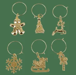 Cocktail Accessoires^CASA X-MAS GLAM Marque Verre Set De 6 Doré