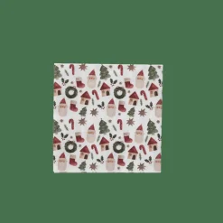 Serviettes^CASA X-MAS VIBE Set De 20 Serviettes Multicolore